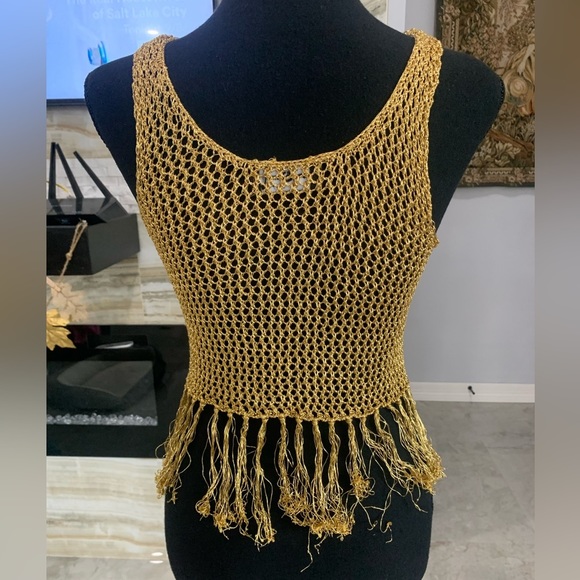 Ebonie n ivory Metallic Knit‎ Festival Top (290) - Picture 4 of 9